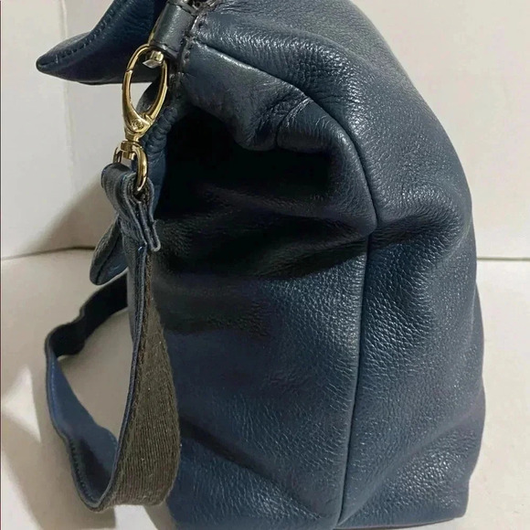 Michael kors navy blue leather satchel handbag - Picture 8 of 16